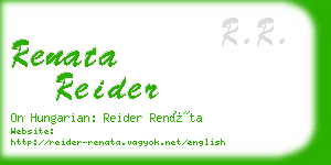 renata reider business card